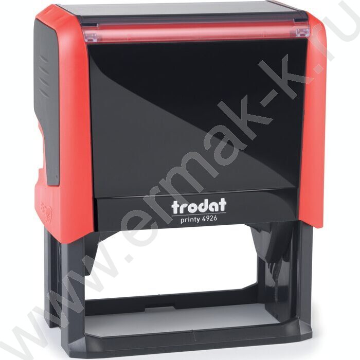 Оснастка автомат для штампа 75*38мм,пластик красная | Фото 1