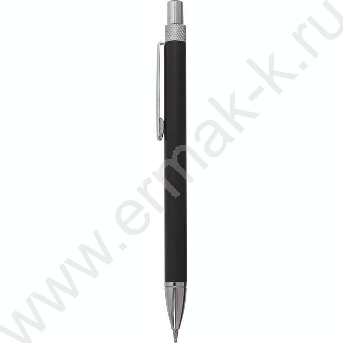 Ручка шар синяя "Allegro" /корпус черный с хромированными деталями | Фото 1