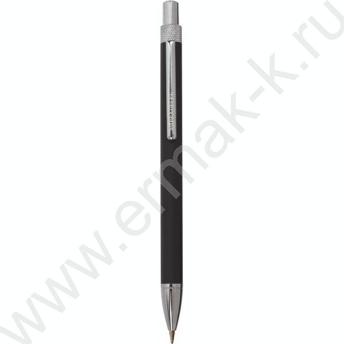 Ручка шар синяя "Allegro" /корпус черный с хромированными деталями | Фото 2