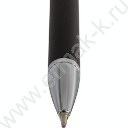 Ручка шар синяя "Allegro" /корпус черный с хромированными деталями | Фото 3