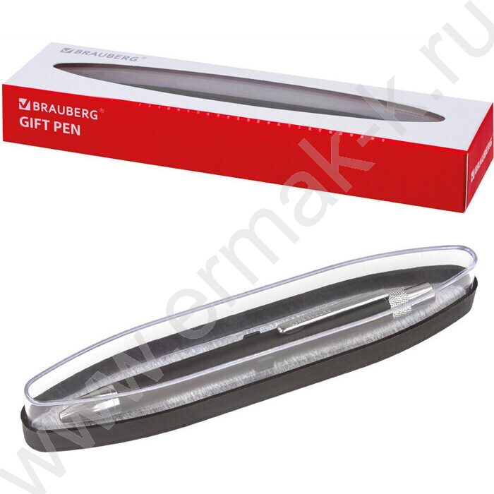 Ручка шар синяя "Allegro" /корпус черный с хромированными деталями | Фото 7