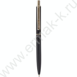 Ручка шар синяя, 0,5мм "Larghetto" /корпус черный с хромированными деталями | Фото 1