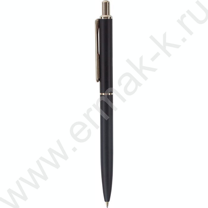 Ручка шар синяя, 0,5мм "Larghetto" /корпус черный с хромированными деталями | Фото 2