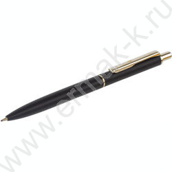 Ручка шар синяя, 0,5мм "Larghetto" /корпус черный с хромированными деталями | Фото 3