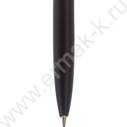 Ручка шар синяя, 0,5мм "Larghetto" /корпус черный с хромированными деталями | Фото 4