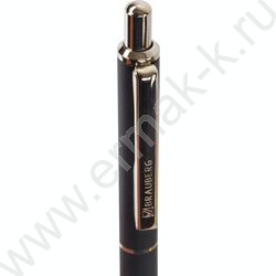 Ручка шар синяя, 0,5мм "Larghetto" /корпус черный с хромированными деталями | Фото 5