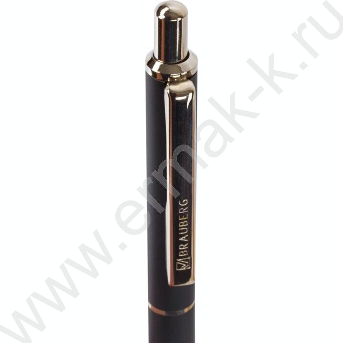 Ручка шар синяя, 0,5мм "Larghetto" /корпус черный с хромированными деталями | Фото 5