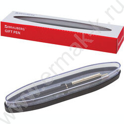 Ручка шар синяя, 0,5мм "Larghetto" /корпус черный с хромированными деталями | Фото 6