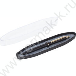 Ручка шар синяя, 0,5мм "Larghetto" /корпус черный с хромированными деталями | Фото 7