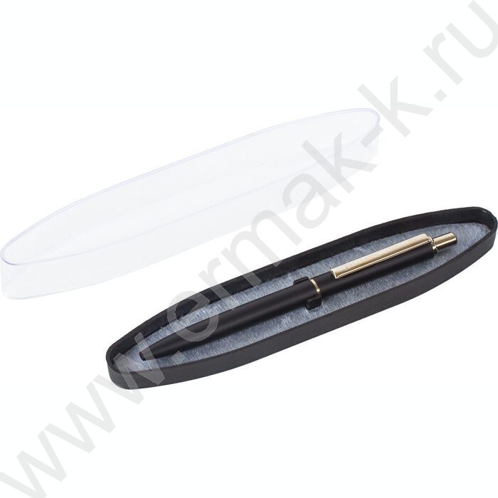 Ручка шар синяя, 0,5мм "Larghetto" /корпус черный с хромированными деталями | Фото 7