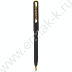 Ручка шар синяя, 0,5мм "Maestro" /корпус черный с золотистым | Фото 1