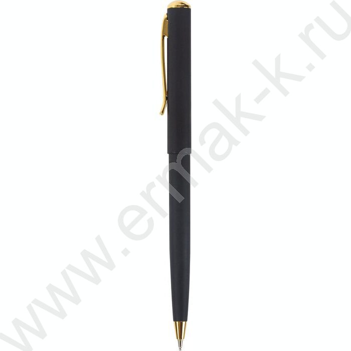 Ручка шар синяя, 0,5мм "Maestro" /корпус черный с золотистым | Фото 2