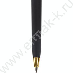 Ручка шар синяя, 0,5мм "Maestro" /корпус черный с золотистым | Фото 4