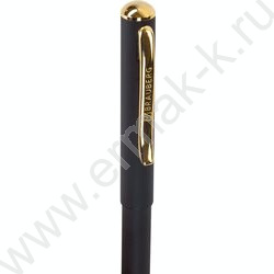 Ручка шар синяя, 0,5мм "Maestro" /корпус черный с золотистым | Фото 5