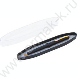 Ручка шар синяя, 0,5мм "Maestro" /корпус черный с золотистым | Фото 6