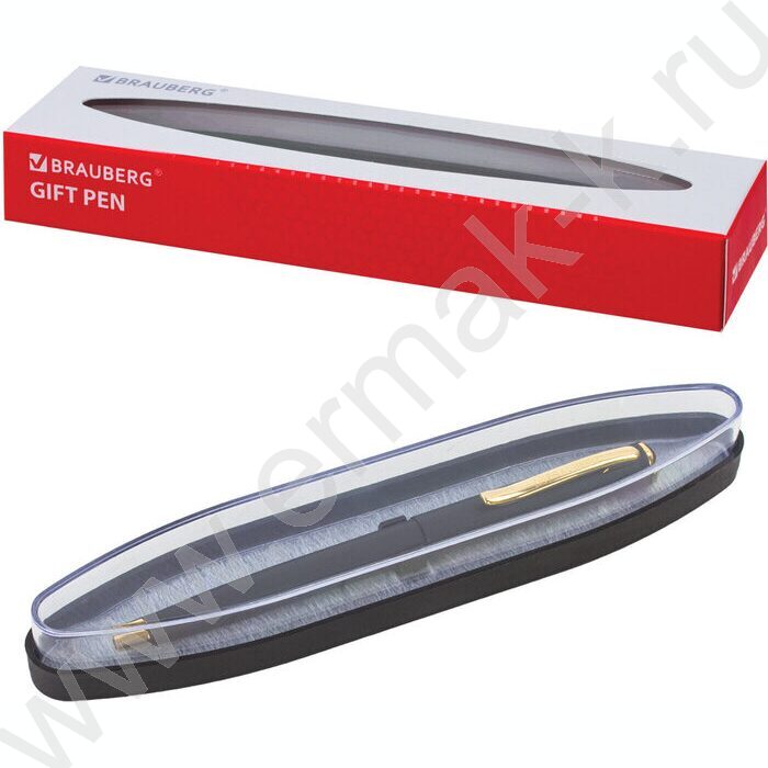 Ручка шар синяя, 0,5мм "Maestro" /корпус черный с золотистым | Фото 7