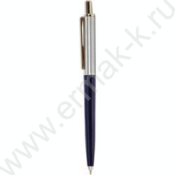 Ручка шар синяя, 0,5мм "Soprano" /корпус серебристый с синим | Фото 1