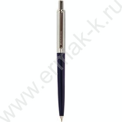 Ручка шар синяя, 0,5мм "Soprano" /корпус серебристый с синим | Фото 2