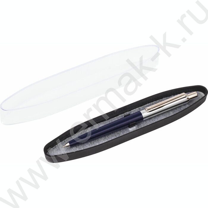 Ручка шар синяя, 0,5мм "Soprano" /корпус серебристый с синим | Фото 8