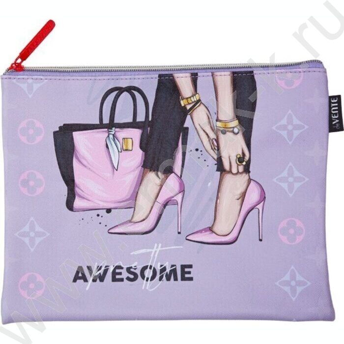 Папка для тетрадей A5 "Fashion" иск.кожа,  молния сверху | Фото 1