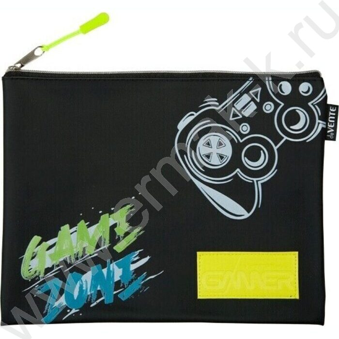 Папка для тетрадей A5 "Game Zone" силикон,  молния сверху | Фото 1