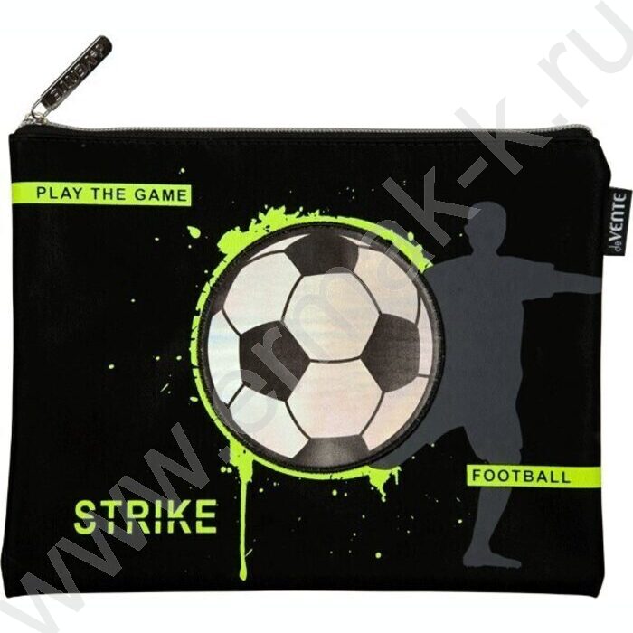 Папка для тетрадей A5 "Strike" иск.кожа,  молния сверху | Фото 1