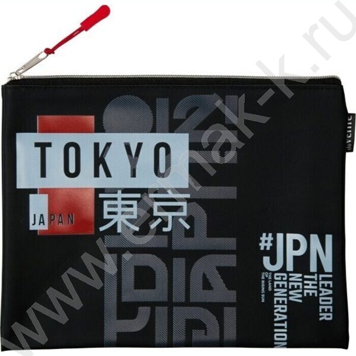 Папка для тетрадей A5 "Tokyo"силикон,  молния сверху | Фото 1