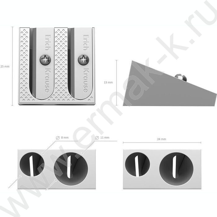 Точилка 2отв. метал Ferro Plus | Фото 3