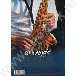 Тетрадь для нот 16л А4 "Виртуозный саксофонист" вертикальная | Фото 3