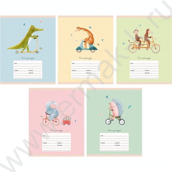 Тетрадь  12л клетка "Кататься!" 5видов | Фото 1