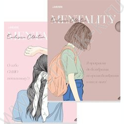 Папка уголок А4 "Mentality" непрозрачная с рисунком, 0,18мм /ассорти | Фото 2