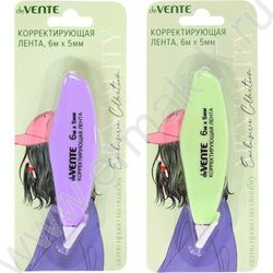 Корректирующая лента 5мм* 6м Mentality, фронт. аппликатор /корпуса - ассорти, блистер | Фото 1