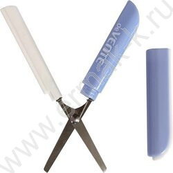 Ножницы 12см "Mentality" складные (дорожные) лезвия из стали /пластик. кольца /блистер | Фото 1