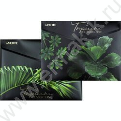 Папка-конверт на кнопке А5 "Tropicana"  непрозрачн с рисунком, тиснение фольгой, 180мкм /ассорти | Фото 2