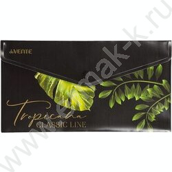 Папка-конверт на кнопке Travel-size D "Tropicana"  с рисунком, тиснение фольгой, 180мкм /ассорти | Фото 1