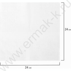Салфетки 100шт 24*24см белые | Фото 4