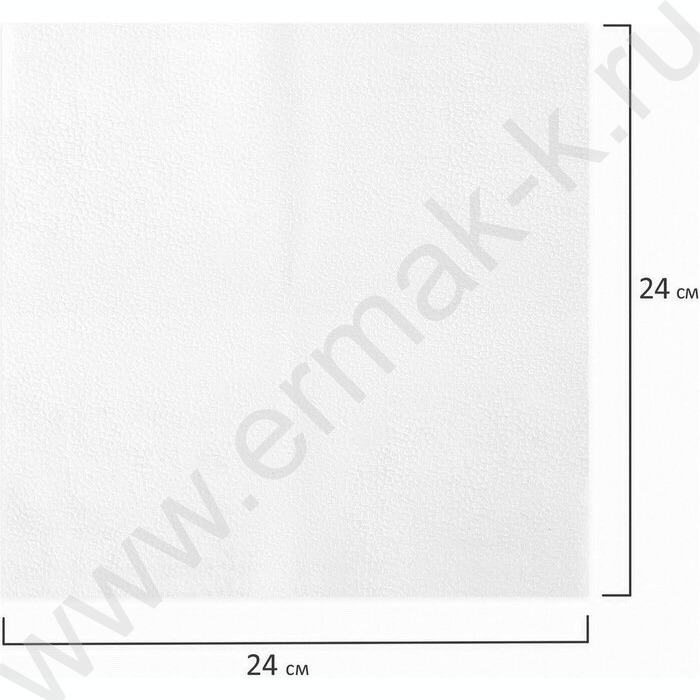 Салфетки 100шт 24*24см белые | Фото 4