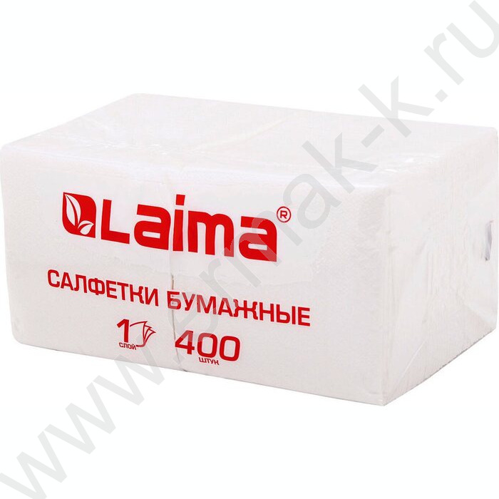 Салфетки 400шт 24*24см белые "Big Pack" | Фото 1
