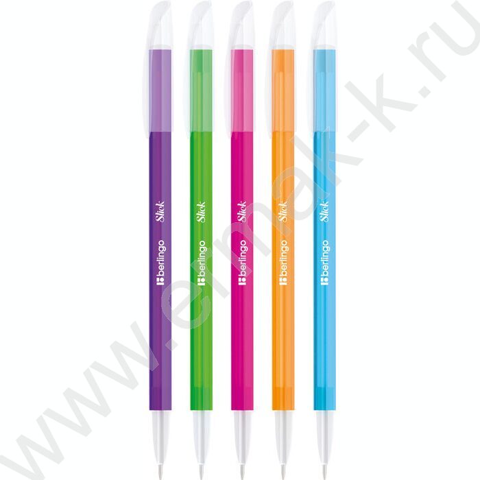 Ручка шар "Slick" 0,7мм синяя /корпус ассорти | Фото 1