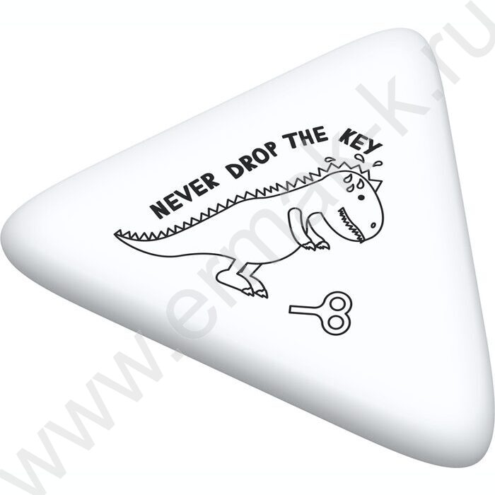 Ластик треугольный "Dino" /50*44*7мм, термопластичная резина /ассорти | Фото 2