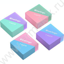 Ластик прямоугольный "Haze" /34*34*14м /ассорти | Фото 1