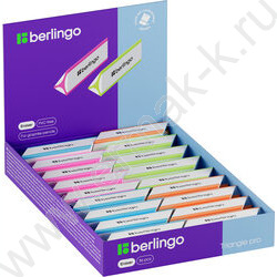 Ластик треугольный/скошенный "Triangle Pro" /57*16*16мм, термопластичная резина /ассорти | Фото 6