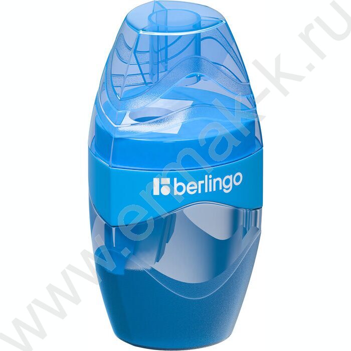 Точилка 1отв. пластик "Triangle" /с контейнером /ассорти | Фото 2