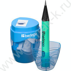 Точилка 1отв. пластик "Triangle" /с контейнером /ассорти | Фото 7