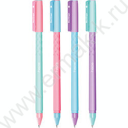 Ручка гелевая черная 0,5мм  "Haze" /прорезиненный корпус /ассорти | Фото 1