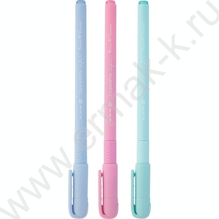 Ручка гелевая черная 0,5мм SimpleWrite Zefir покрытие Soft Touch,3 цвета корпуса | Фото 1