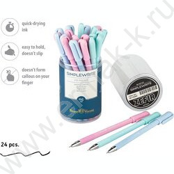 Ручка гелевая черная 0,5мм SimpleWrite Zefir покрытие Soft Touch,3 цвета корпуса | Фото 3
