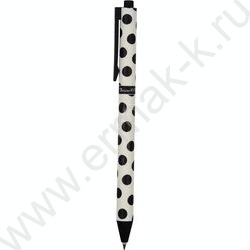 Ручка шар авт ArtClick. Black polka dots синяя 0,5мм | Фото 1
