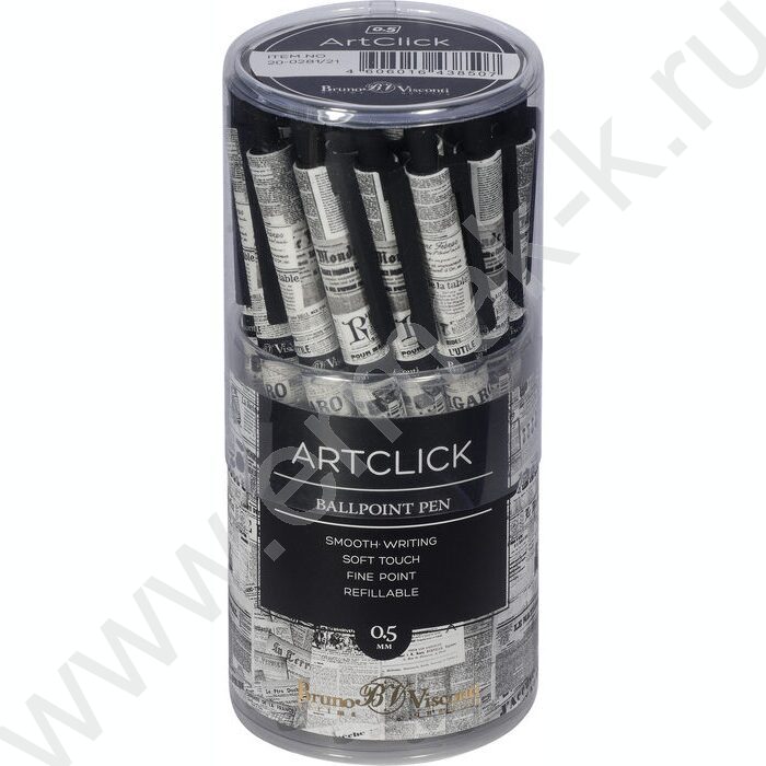 Ручка шар авт ArtClick. Газета синяя 0,5мм | Фото 4