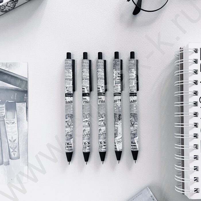 Ручка шар авт ArtClick. Газета синяя 0,5мм | Фото 5